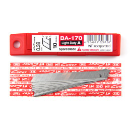 Ostrza segmentowe 9 mm NT Cutter BA-170 (op.10 szt) Made in Japan